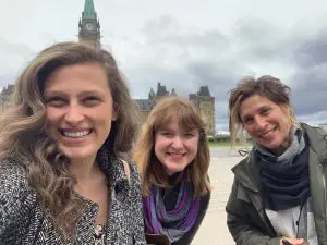 Alex, Michele and Leilani on the Parliament Hill